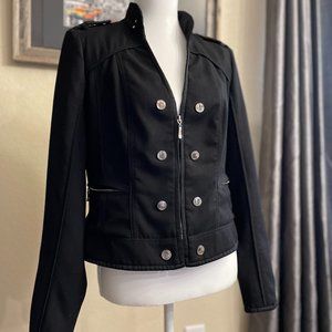 White house Black Market Black Button up Jacket